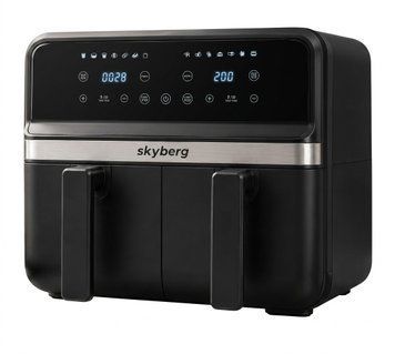 Купити Аерофритюрниця (аерогриль) Skyberg &mdash; 2 чаші по 5 л, сенсорне керування, антипригарне покриття (SB-317)  в інтернет-магазині &laquo;Дачник&raquo; &mdash; dachnik.in.ua