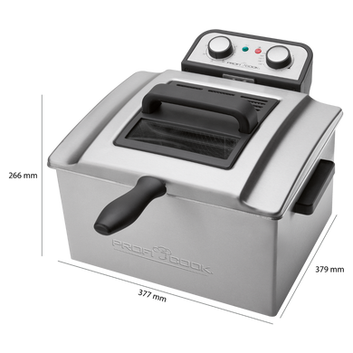 Професійна подвійна фритюрниця ProfiCook PC-FR 1038 (5л, 3000Вт, Німеччина) FR 1038 фото