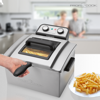 Професійна подвійна фритюрниця ProfiCook PC-FR 1038 (5л, 3000Вт, Німеччина) FR 1038 фото