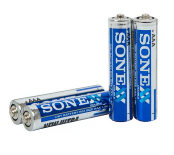 Купити Батарейки сольові SONEX AAA R03 міні-пальчикові, 4 штуки у комплекті Grandio в інтернет-магазині &laquo;Дачник&raquo; &mdash; dachnik.in.ua