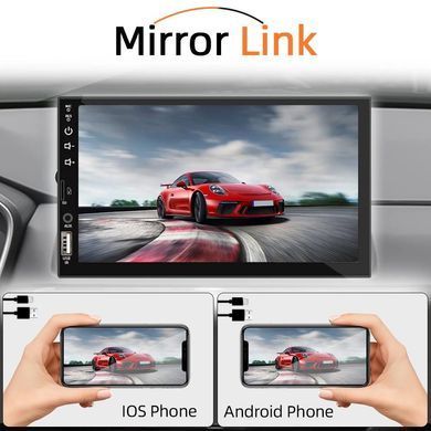 Сенсорна автомагнітола 1Din HIPPBQCC F7024 (7", Bluetooth 5.0, камера заднього виду) F7024 фото