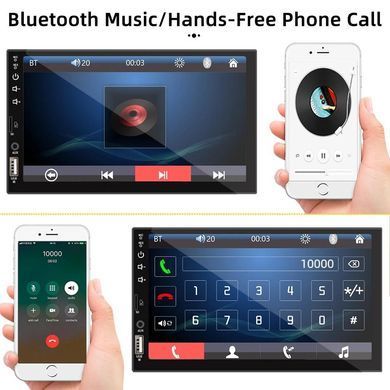 Сенсорна автомагнітола 1Din HIPPBQCC F7024 (7", Bluetooth 5.0, камера заднього виду) F7024 фото