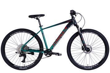 Велосипед AL 29" Formula ZEPHYR EXPERT HDD рама-19" темно-сріблястий з зеленим 2025 OPS-FR-29-393 фото
