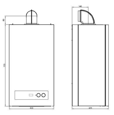 Отопительный газовый котел Airfel DigiFEL DUO 24 кВт (два контура, два теплообменника) Airfel DigiFEL DUO 24 кВт фото