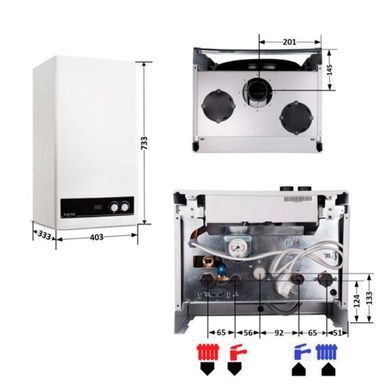 Отопительный газовый котел Airfel DigiFEL DUO 24 кВт (два контура, два теплообменника) Airfel DigiFEL DUO 24 кВт фото