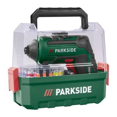 Акумуляторна викрутка Parkside PAS 4 D7 кейс прозорий (4V, 1500 mAh, 27 біт, USB-C, LED) PAS 4 D7 кейс прозрачный фото
