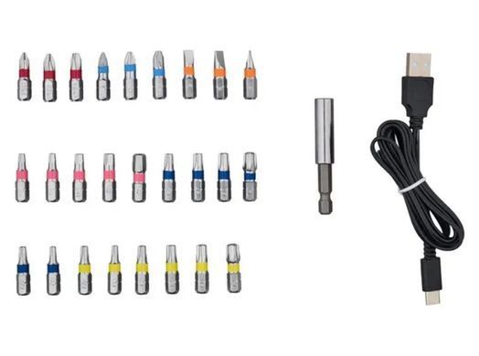 Акумуляторна викрутка Parkside PAS 4 D7 кейс прозорий (4V, 1500 mAh, 27 біт, USB-C, LED) PAS 4 D7 кейс прозрачный фото