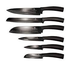 Набор ножей 6 предметов Berlinger Haus Black Silver Collection BH-2607