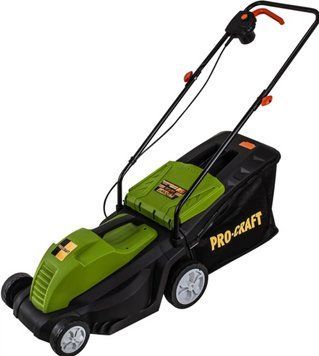 Газонокосилка Procraft NM-1800 сетевая 220В мощность двигателя 1.5 кВт объем травосборника 50 л NM-1800 фото
