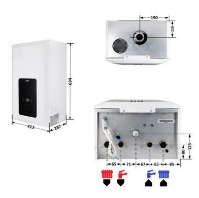 Отопительный газовый котел Airfel ELEGANT 24 кВт (два контура, два теплообменника) Airfel ELEGANT 24 кВт фото