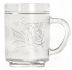 Чашка стеклянная Uniglass Roses 260 мл 40805