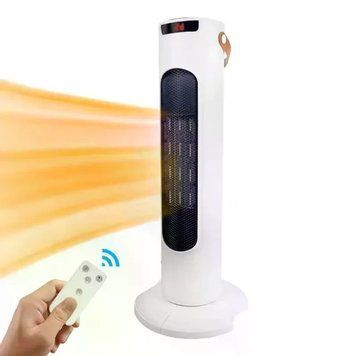 Купити Керамічний обігрівач Tower Heat 2000 Вт білий &bull; Підлоговий тепловентилятор Tower Heat 2000 Вт із пультом, таймером та захистом від перегрівання SEONTV в інтернет-магазині &laquo;Дачник&raquo; &mdash; dachnik.in.ua