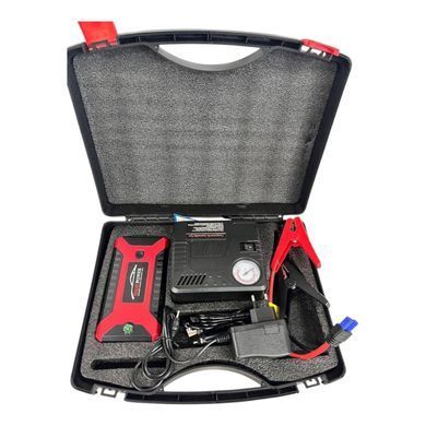 Пускозарядний пристрій з компресором Jump Starter Power Bank mAh (300/600A) G5305 фото