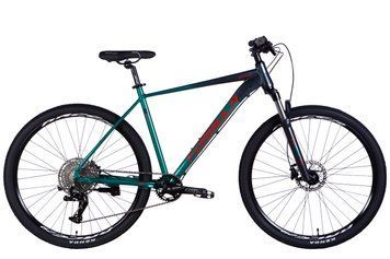 Велосипед AL 29" Formula ZEPHYR EXPERT HDD рама-21" темно-сріблястий з зеленим 2025 OPS-FR-29-397 фото