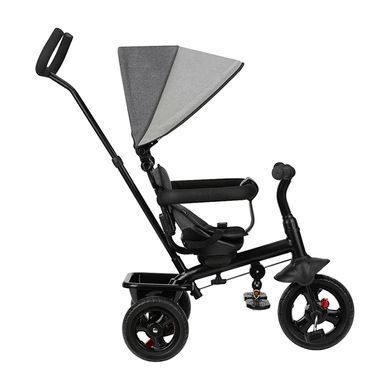 Дитячий триколісний велосипед Momi IRIS Grey з батьківською ручкою і капюшоном 4070 фото