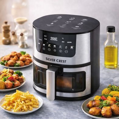 Аерогриль Silver Crest Hot Air Technology 8 л, 4200 Вт, сенсорне керування (SC-8855S) SC8855S фото