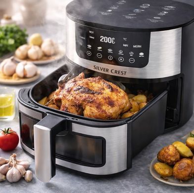 Аерогриль Silver Crest Hot Air Technology 8 л, 4200 Вт, сенсорне керування (SC-8855S) SC8855S фото