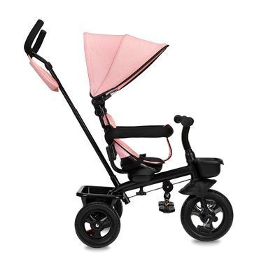 Детский трехколесный велосипед Momi TELDE Pink с родительской ручкой и капюшоном 4909 фото