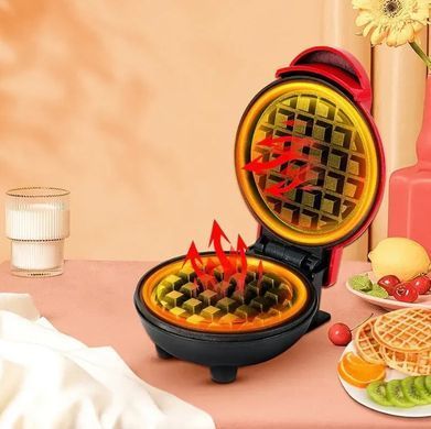 Міні-вафельниця для бельгійських вафель Mini Waffle Maker MRK32 фото