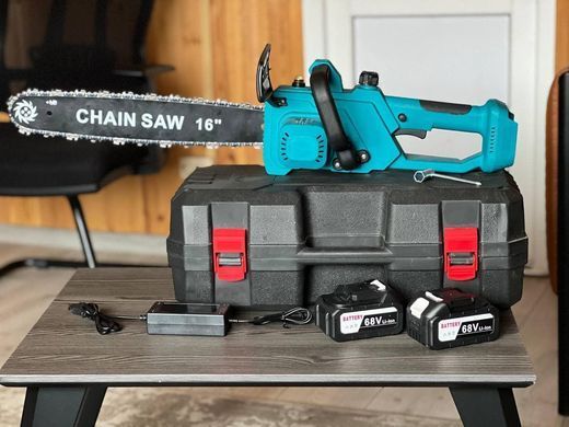 Ланцюгова пила акумуляторна Electric SAW Electric SAW (40см ,2500 вт ,68V ,2 АКБ ,кейс) Jam9999 фото