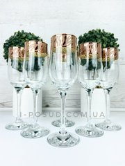 Набор бокалов для шампанского 6 шт Сафари Гусь Хрустальный ERV318-160