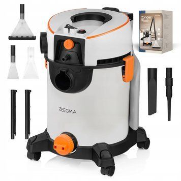 Многофункциональный пылесос Zeegma Zonder Wash Grey &mdash; сухая и влажная уборка, фильтр HEPA 4956 фото