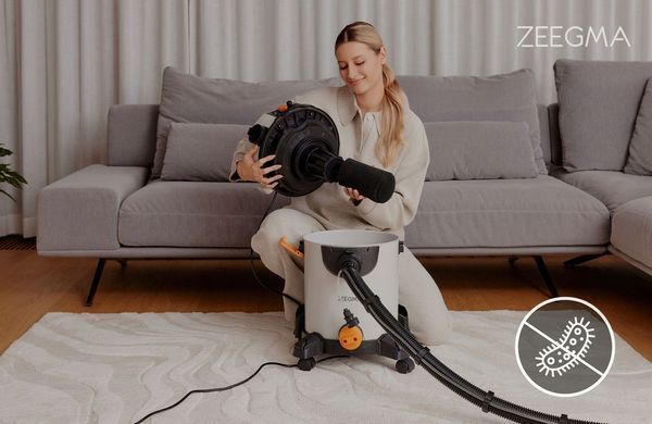 Многофункциональный пылесос Zeegma Zonder Wash Grey &mdash; сухая и влажная уборка, фильтр HEPA 4956 фото