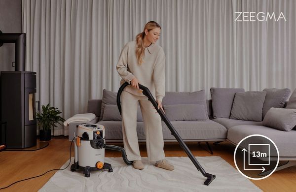Многофункциональный пылесос Zeegma Zonder Wash Grey &mdash; сухая и влажная уборка, фильтр HEPA 4956 фото