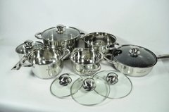 Набір посуду з нержавіючої сталі 12 предметів Bohmann BH 1235