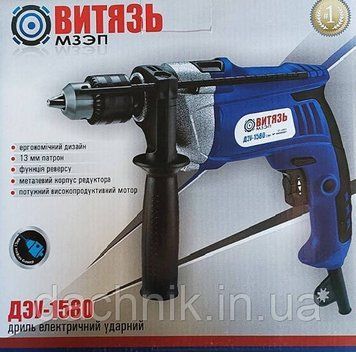 Дрель ударная ВИТЯЗЬ ДЭУ-1580 13 патрон ВИДЭУ-1580 фото