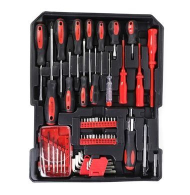 Универсальный набор инструментов WMC TOOLS 408 предметов с трещотками в прочном кейсе для ремонта и обслуживания WMC408 фото
