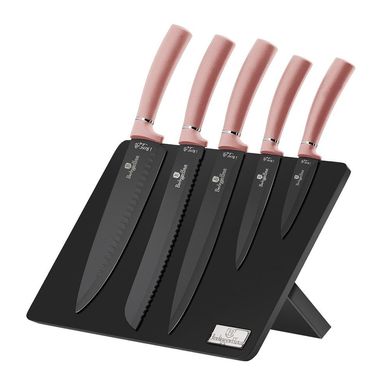 Набор ножей на магнитной подставке Berlinger Haus I-Rose Edition 6 предметов BH-2516