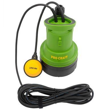 Занурювальний насос Procraft PN30 потужність 400 Вт, 5200 л/год, макс. глибина 7 м PN30 фото