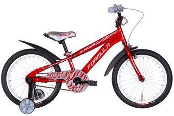 Велосипед ST 18" Formula WILD BH рама-9" червоний з сірим 2024 крила, дзвоник OPS-FRK-18-146 фото
