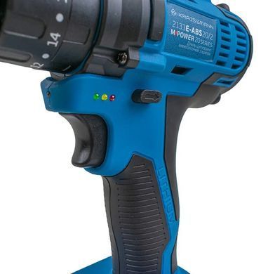 Ударный шуруповерт KRAISSMANN 4135 E-ABS-BL 20/2 M-POWER крутящий момент 150 Нм (2 АКБ по 4Ач, бесщеточный двигатель) 0207032 фото