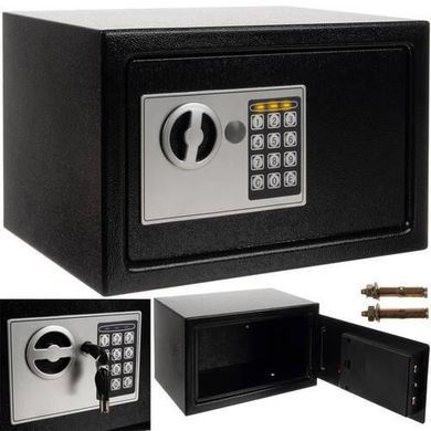 Сейф MALATEC 22627 (розміри 20х31х20 см, електронний замок, ключ, об'єм 10 л) 22627 фото