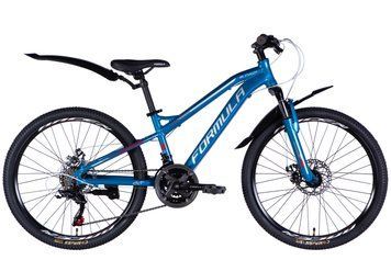 Велосипед AL 24" Formula BLACKWOOD 1.0 DD FR рама-12,5" синьо-сріблястий 2025 OPS-FR-24-423 фото