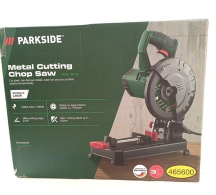 Купити Торцювальна пила по металу PARKSIDE PMTS 180 C3 (1280 Вт, диск 180 мм, глибина 50 мм) Parkside в інтернет-магазині &laquo;Дачник&raquo; &mdash; dachnik.in.ua