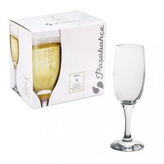 Набор бокалов-флюте для шампанского 190 мл 6 предметов Bistro Pasabahce 44419