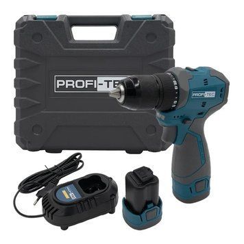 Аккумуляторный шуруповерт PROFI-TEC PPCD5516 - 16 В, 55 Нм, бесщеточный, патрон 13 мм, 2 АКБ 7152 фото