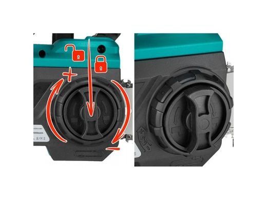Акумуляторна пилка ALFA ALCCS12-36V &mdash; 36 В, 12", 2&times;4 А&middot;год, автоматичне змащування ALCCS фото