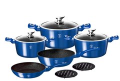 Набор посуды Berlinger Haus Metallic Line Royal Blue Edition 10 предметов BH-1658N