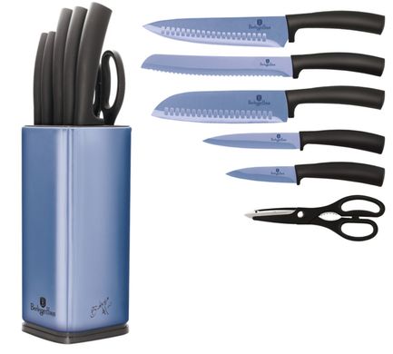 Набор ножей 7 предметов Berlinger Haus Metallic Line Royal Blue Edition BH-2404