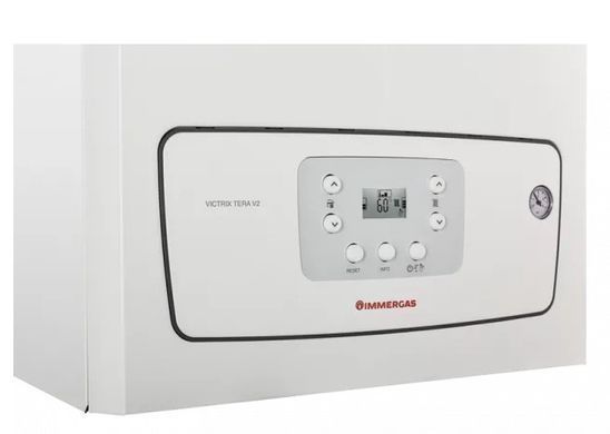 Конденсаційний турбований газовий котел IMMERGAS VICTRIX TERA V2 28 EU, двоконтурний, труба в комплекті VICTRIX TERA V2 28 EU фото