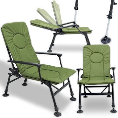 Складне карпове крісло Heckermann&reg; DS-CS01 для риболовлі (рибацьке крісло з підлокітниками) 4746 фото