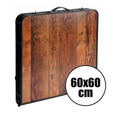 Складной туристический стол со стульями Heckermann 120&times;60 (алюминий, МДФ) 4706 фото
