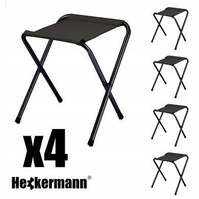 Складной туристический стол со стульями Heckermann 120&times;60 (алюминий, МДФ) 4706 фото