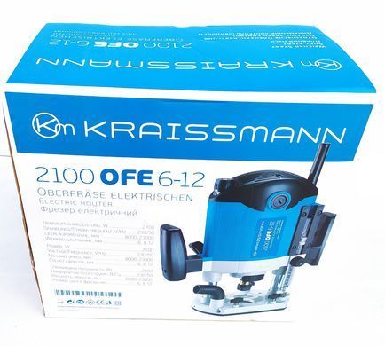 Фрезер KRAISSMANN 2100 OFE 6-12 (цанги 6,8,12 динамическая поддержка оборотов) 2100 OFE 6-12 фото