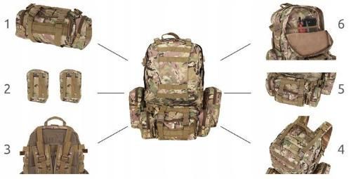 Армійський тактичний рюкзак Iso Trade Trizand Survival HQ 45L 8923 фото