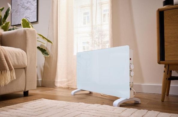 Купити Конвекторний скляний обігрівач Switch On 2000 White  в інтернет-магазині &laquo;Дачник&raquo; &mdash; dachnik.in.ua